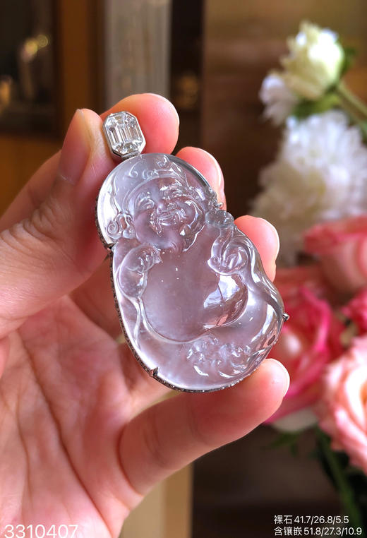 玻璃财神爷吊坠【3310407】具体价格微信咨询 商品图1