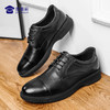 【实付满399送保温杯】【轻便三接头系带皮鞋】通勤商务正装皮鞋 轻便软弹牛皮皮鞋 商品缩略图4