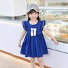 女童连衣裙2023童裙新款儿童衣服中大童蝴蝶结公主裙一件代发 商品缩略图0