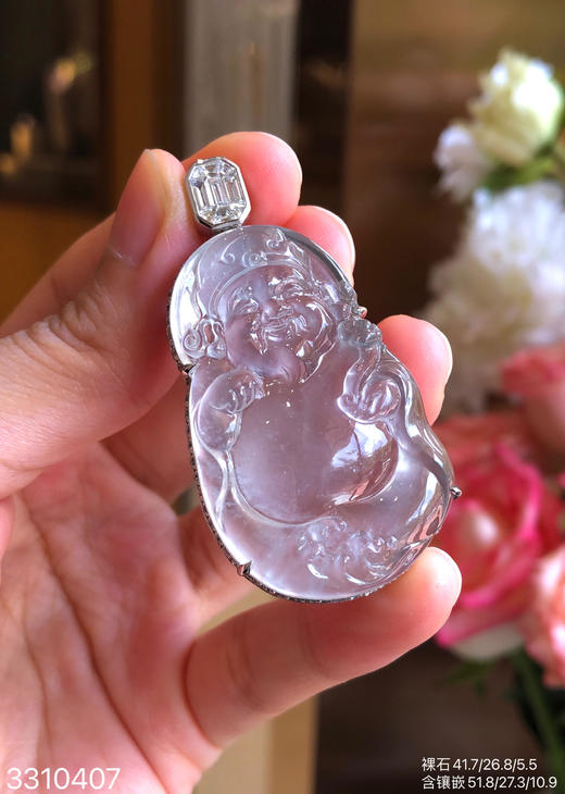 玻璃财神爷吊坠【3310407】具体价格微信咨询 商品图3