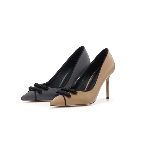 westory新中式旗袍鞋单鞋韩系尖头搭扣细高跟鞋百搭浅口单鞋女W23CE73631 商品图0