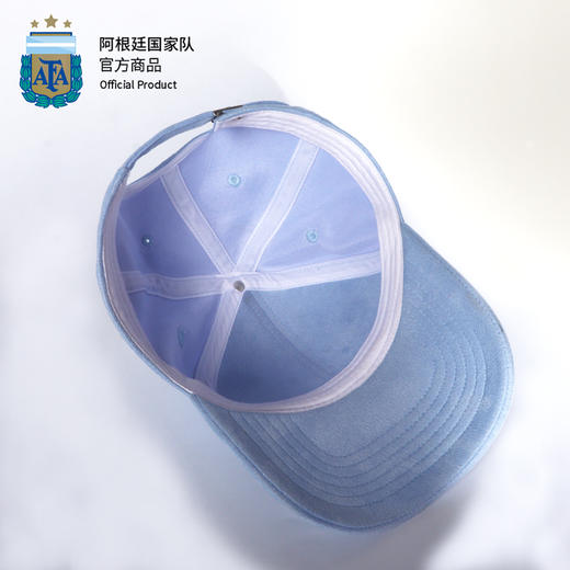 【三星冠军款】阿根廷国家队官方商品丨休闲浅蓝麂皮棒球帽鸭舌帽 商品图3