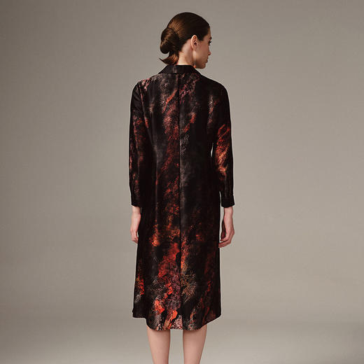 TANGY Collection天意高端2023秋季新品商场同款染秋系列衬衫连衣裙 商品图2