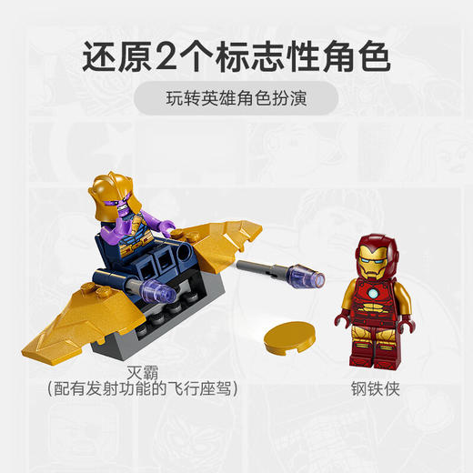 乐高 LEGO钢铁侠反浩克装甲大战灭霸LEGC76263 商品图3