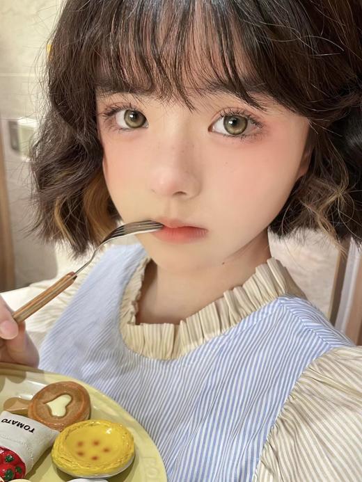 【大直径】PUFF GIRL-焦糖茶杯-14.5mm【年抛 度数0-800度 含525/575】 商品图4