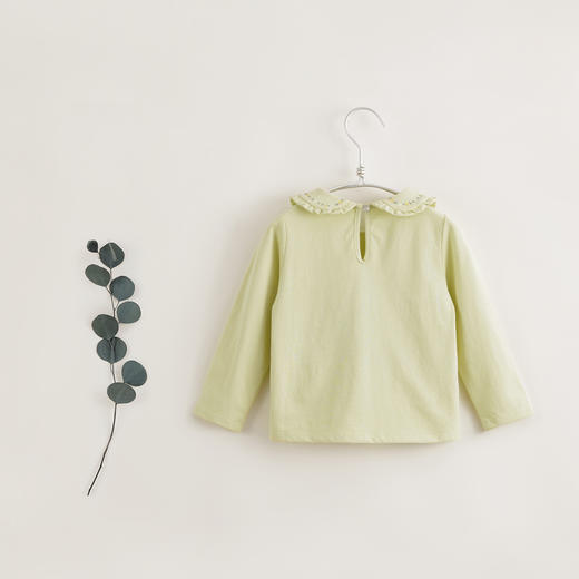 【马克珍妮 芦芙】秋装新款 女童花边领纯棉长袖打底衫T恤 231697 商品图3