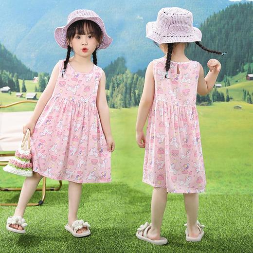【PF】女童连衣裙儿童童装家居服宝宝绵绸夏装睡衣女孩沙滩公主裙子mc 商品图1