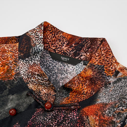 TANGY Collection天意高端2023秋季新品染秋系列女士连衣裙 商品图3