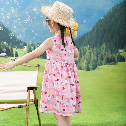 【PF】女童连衣裙儿童童装家居服宝宝绵绸夏装睡衣女孩沙滩公主裙子mc 商品图2