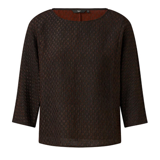 TANGY Collection天意高端2023秋季新品商场同款染秋系列女士莨绸上衣 商品图4