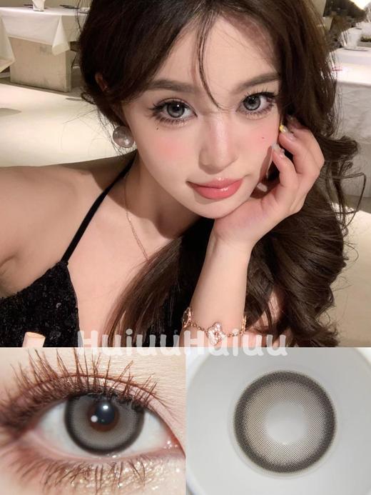 【大直径】PUFF GIRL-墨鱼灰崽-14.5mm【年抛 度数0-800度 含525/575】 商品图0