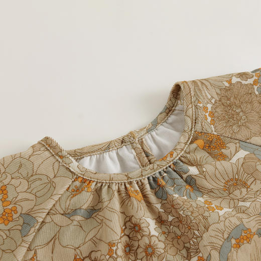 【马克珍妮 芦芙】秋装新款 女童纯棉油画风连衣裙 231605 商品图3