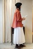 （4折）Lim Home白/橘红/淡黄贝壳纽扣上衣 商品缩略图4
