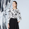 EITIE爱特爱秋季新品长袖时尚通勤复古印花小上衣7513214 商品缩略图3