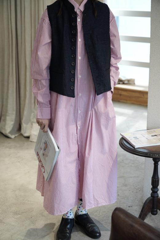 ECOLE DE CURIOSITES 小立领扣钮马甲 商品图12