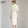 IWY/气质名媛短袖连衣裙女时尚双排扣绑带职业西装裙美容院工装232029Q1 商品缩略图4