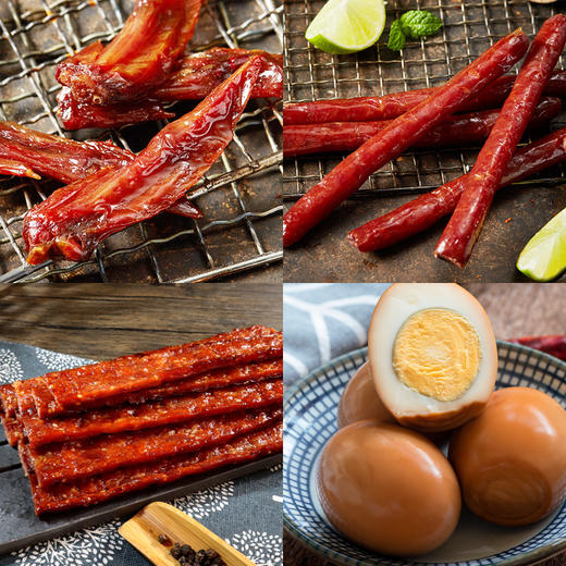 萨啦咪美味传递礼盒鸡鸭肉类零食大礼包15包403g温州特产休闲送礼佳品 商品图3