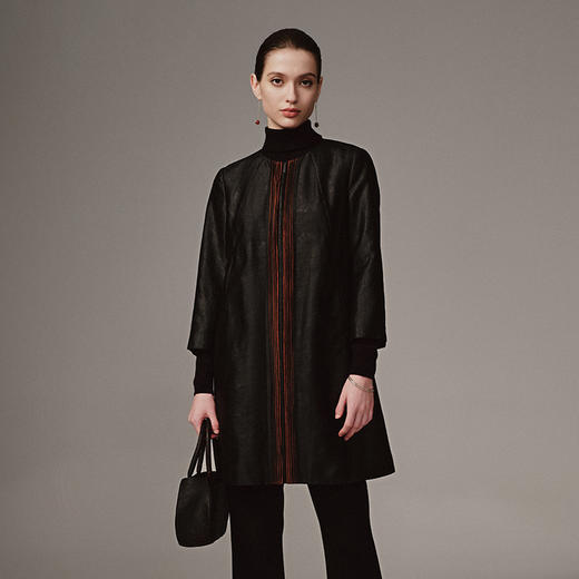 TANGY Collection天意高端2023秋季新品商场同款染秋系列女士莨绸外套 商品图1