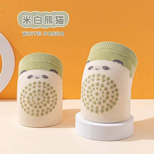 【网眼防滑护膝】23薄棉网眼镂空爬行针织袜套婴幼儿小童宝宝袜子点胶防滑卡通护膝 商品图5