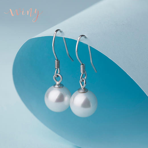 Winy925纯银珍心耳钉送女友闺蜜节日生日礼物 商品图0