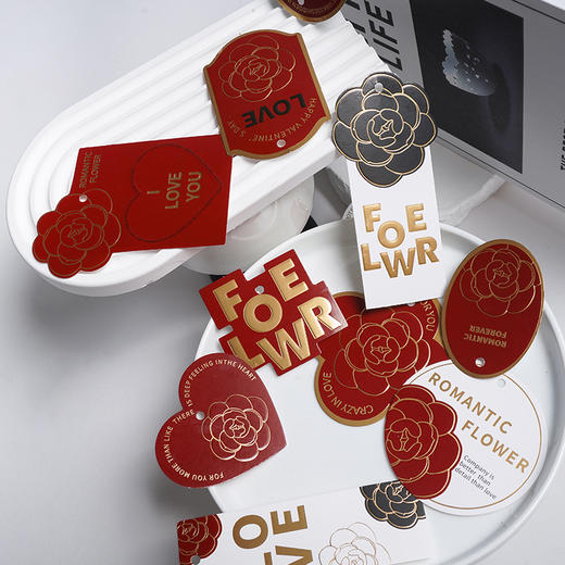 红山茶烫金卡片（75枚/包） 商品图4