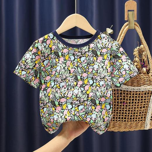 【PF】女童短袖t恤纯棉2023新款夏季宝宝上衣儿童洋气夏装卡通中小童 商品图2