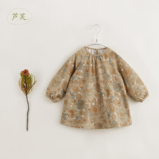 【马克珍妮 芦芙】秋装新款 女童纯棉油画风连衣裙 231605 商品图1