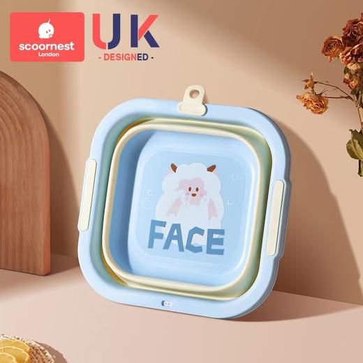 科巢婴儿洗脸盆折叠宝宝多功能洗脸洗脚盆新生儿洗屁股儿童专用 商品图5