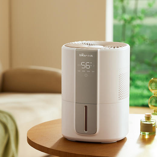 小熊加湿器 JSQ-F40J1 米白色 数码显示 蒸发式加湿器 商品图1
