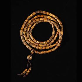 BC.NF8.1-4   白奇楠九分沉《桶珠念珠》  16.06g