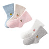 【3双装 一袜两穿 元气满满】23新款卡通宝宝两穿反折袜新生婴幼儿童无骨袜子水果翻边松口短袜 商品缩略图4