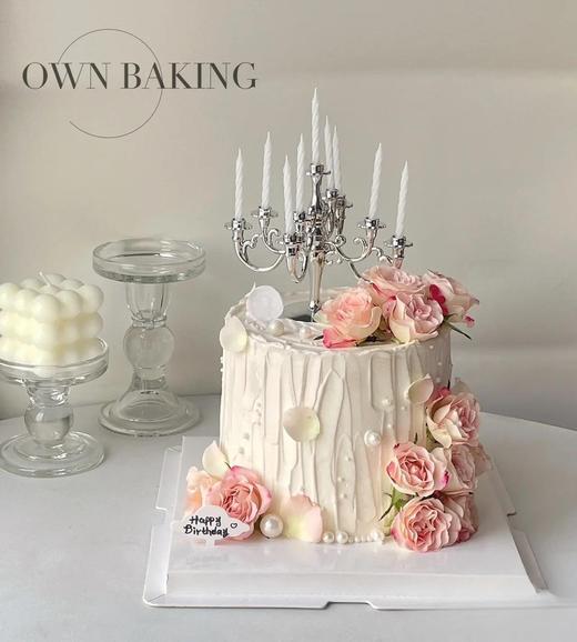 高级感烛台鲜花 商品图0