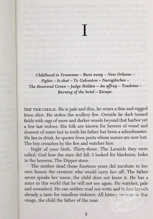 【中商原版】科马克 麦卡锡 血色子午线 英文原版 Blood Meridian Cormac McCarthy 美国国家图书奖 普利策小说奖得主 商品图4