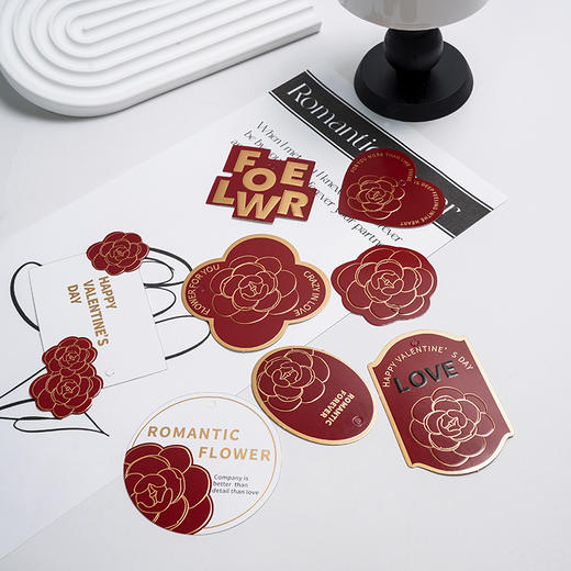 红山茶烫金卡片（75枚/包） 商品图2