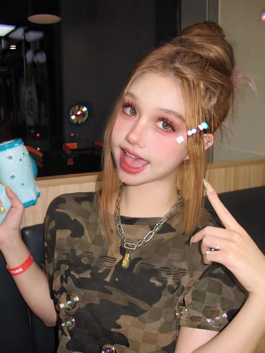 【大直径】PUFF GIRL-菠菜水手-14.5mm【年抛 度数0-800度 含525/575】 商品图5