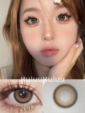 【大直径】PUFF GIRL-焦糖茶杯-14.5mm【年抛 度数0-800度 含525/575】