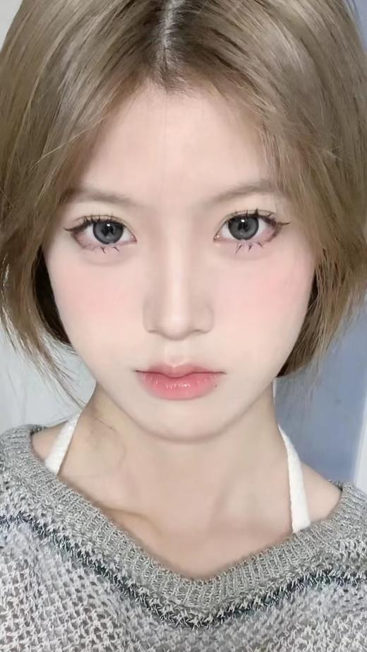 【大直径】PUFF GIRL-墨鱼灰崽-14.5mm【年抛 度数0-800度 含525/575】 商品图10