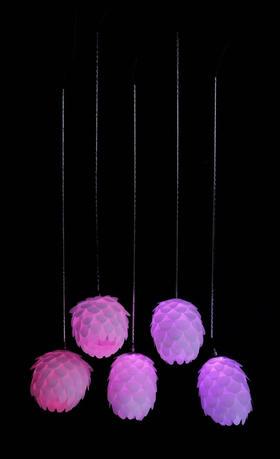 单头幻彩绣球吊灯【运费自理】