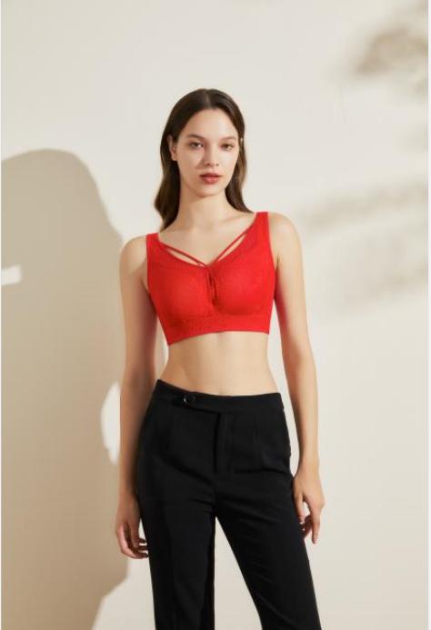 【满2件/99元】【D杯单件】【秀黛】茉莉香颂软圈拼棉杯文胸H6110006D【专柜同款】【如遇缺货自动退款，介意勿拍】 商品图1