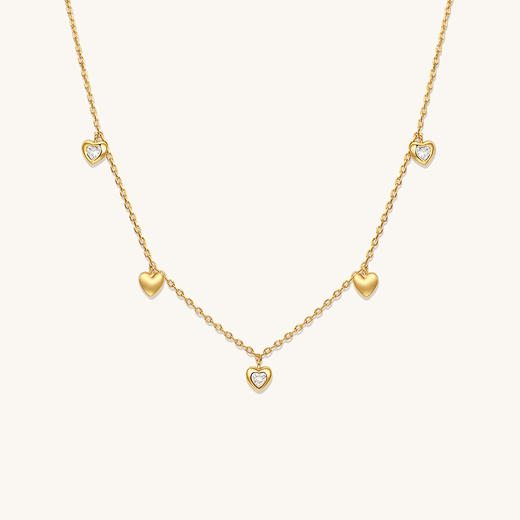 Onchic 百搭流苏小桃心项链 商品图2