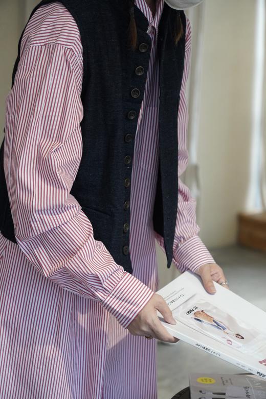 ECOLE DE CURIOSITES 小立领扣钮马甲 商品图9