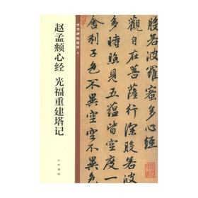 赵孟頫心经 光福重建塔记 中华碑帖精粹 中华书局编辑部 著 书法