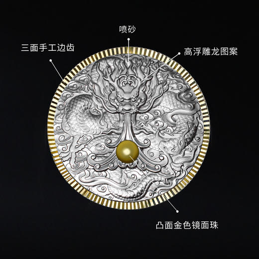 2024龙年双金属纪念章 封装评级69分 商品图4