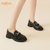 Safiya/索菲娅2023秋季新品英伦风浅口百搭一脚蹬真皮软底乐福鞋 SF33112023 商品缩略图4