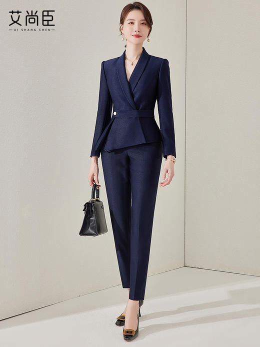 艾尚臣职业西装套装女时尚修身气质女神范职场通勤正装销售工作服 商品图4