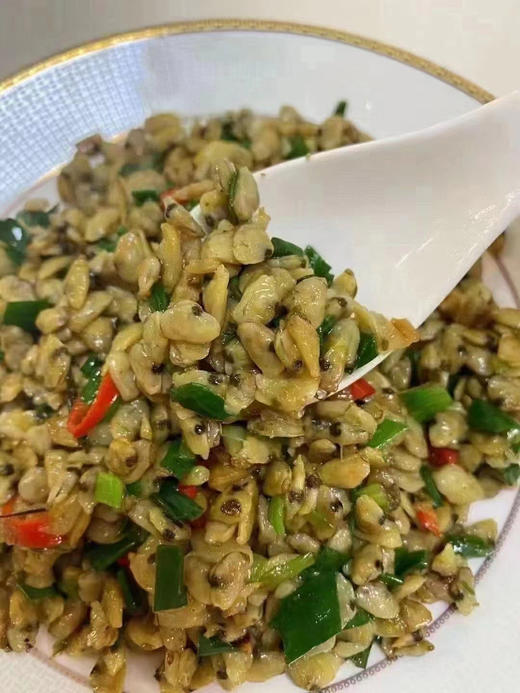 【潮汕大红肉米】红肉米是“红肉醭”经过脱壳加工而成的，每份净肉约250克，葱蒜爆炒一下，即可大口享受纯肉美食。 商品图0