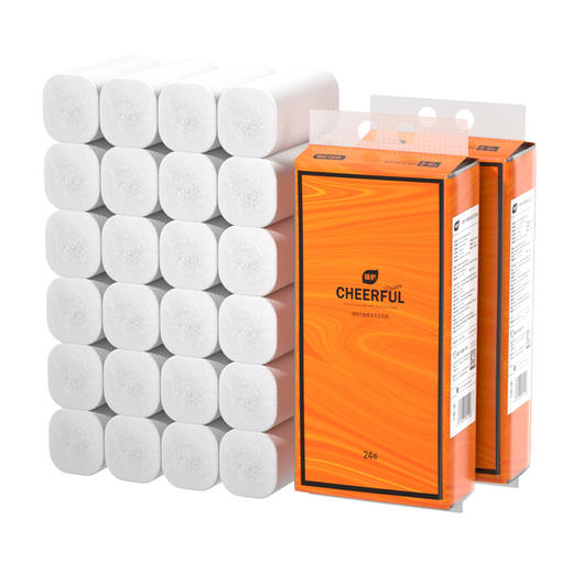 24卷植护气垫卫生纸家用实惠装整箱批无芯大卷纸手纸巾厕纸卷筒纸 商品图4