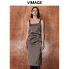 VIMAGE纬漫纪秋季新品高腰修身优雅连衣裙V2007614 商品缩略图3