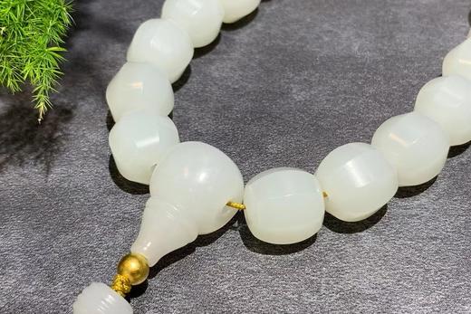 【御珠宫坊·传承系列】羊脂白玉十八子手持珠 商品图6