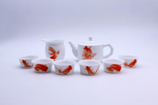 五福金鱼茶具套组（八头T鱼） 商品图3